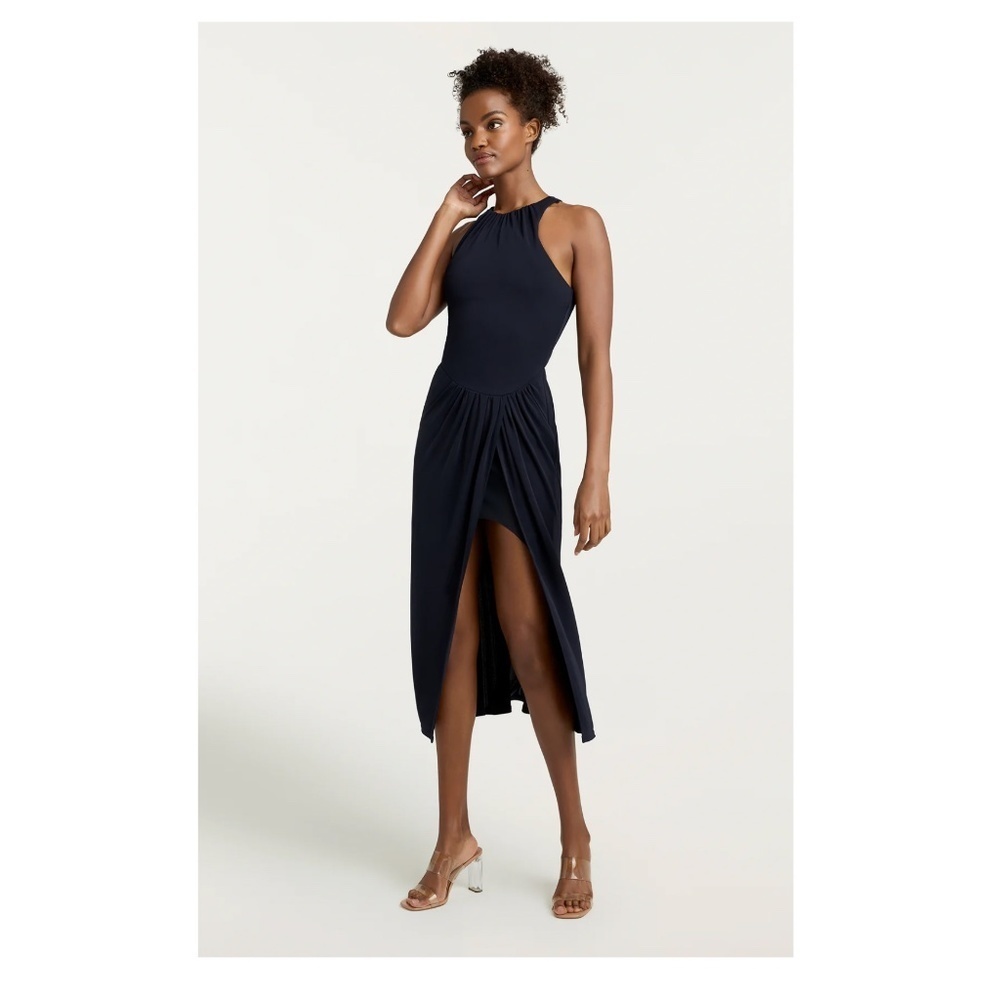 Cinq à Sept Lezlie Midi Dress in Navy - Picture 2 of 15